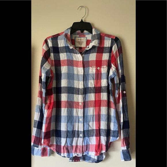 SO Tops - so perfect shirt perfectly plaid flannel shirt